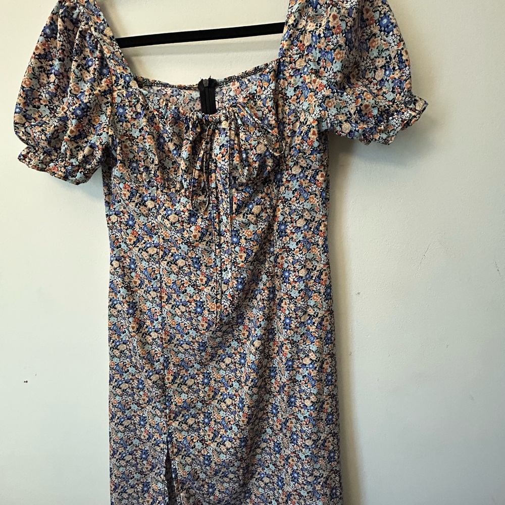 Floral Puff Sleeve Dress